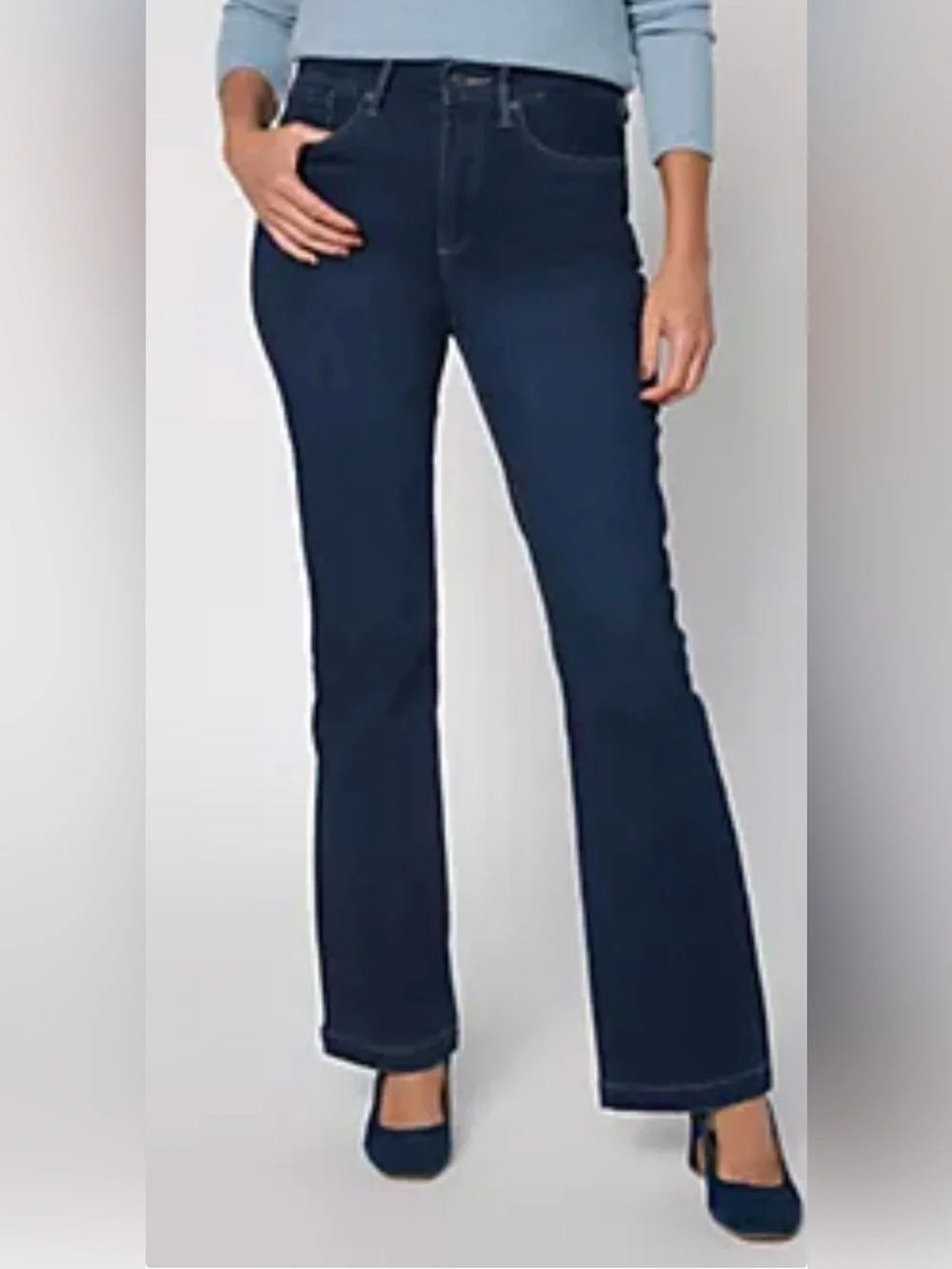 NYDJ Regular Sure Stretch High-Rise Barbara Bootcut Jeans Blue Size 16 NWT